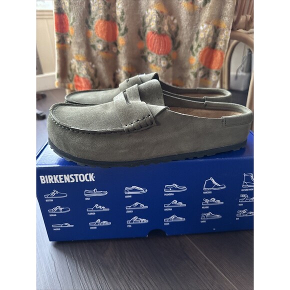 Birkenstock Men’s Naples Wrapped Thyme Slip-on Loafers NWT Sz EU 43 - Picture 2 of 6